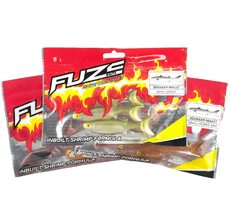 Best Fishing Lures For Vertical Jigging-Fuze Jewfish Soft Plastics Pack