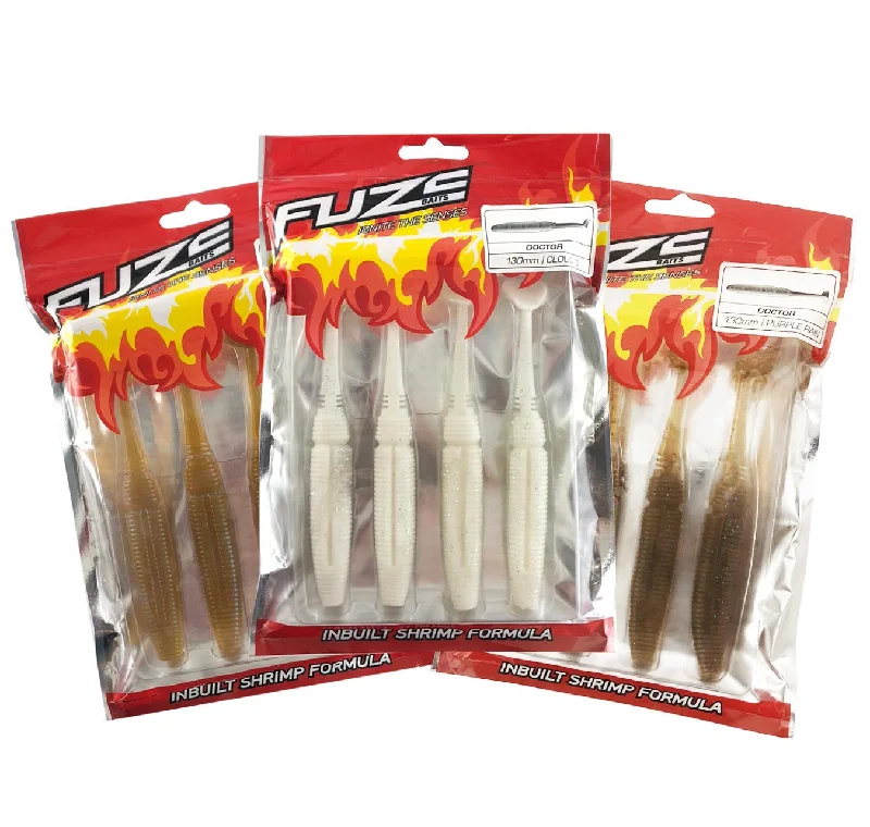 Best Fishing Lures For Trolling-Fuze Snapper Soft Plastics Pack