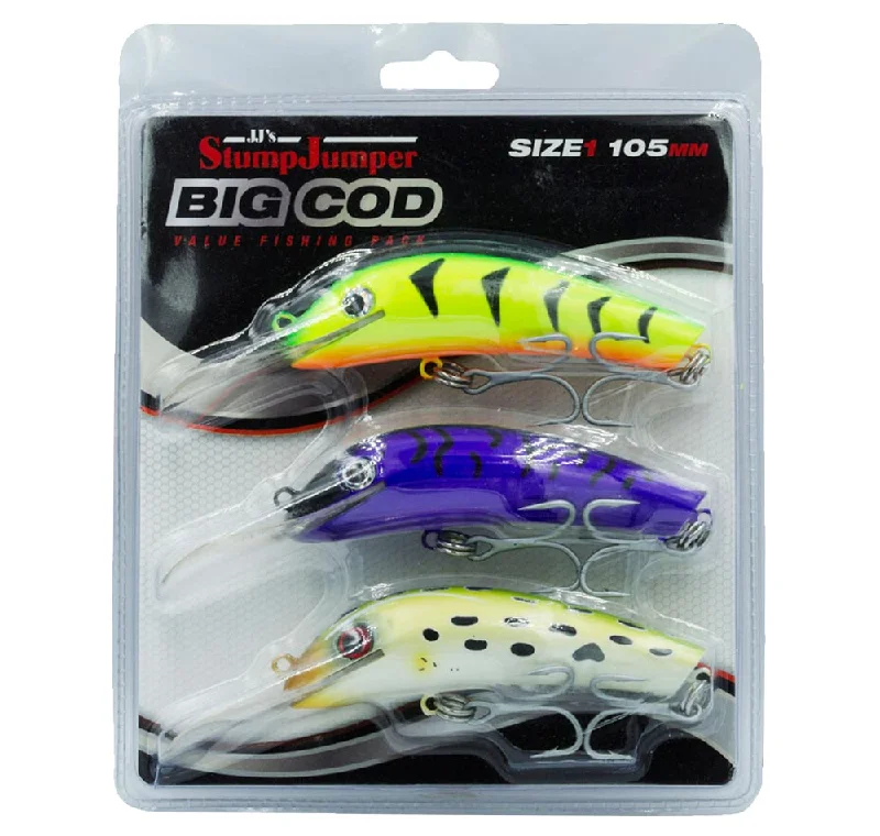 Best Fishing Lures For Drift Fishing-JJ's StumpJumper Big Cod Pack 105mm