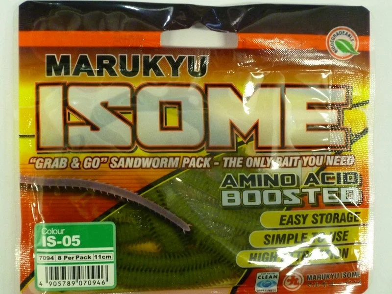 Best Fishing Lures For Choppy Water-Marukyu Isome Biodegradable Worm Soft Plastics