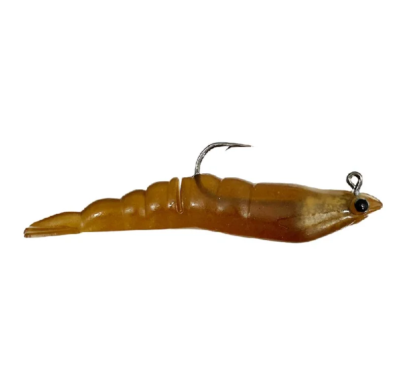 Squid Fishing Lures-MMD Soft Prawn 50mm Rigged Soft Plastic