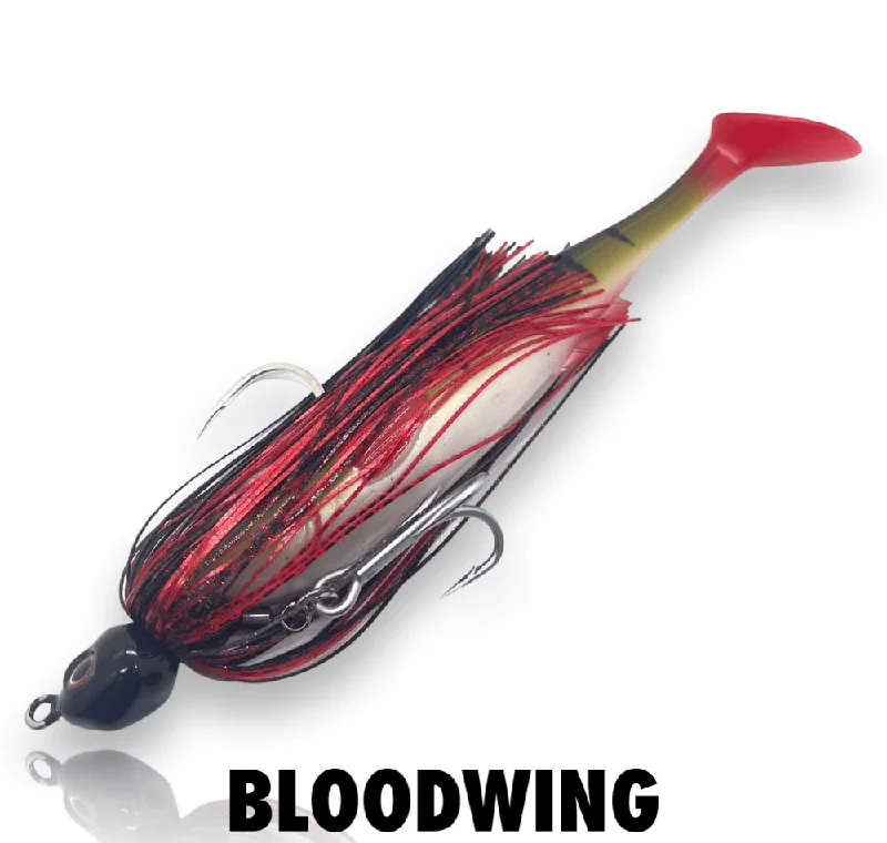 Best Fishing Lures For Murky Water-Spin Wright 1/2oz Swimjig Irukandji 9"