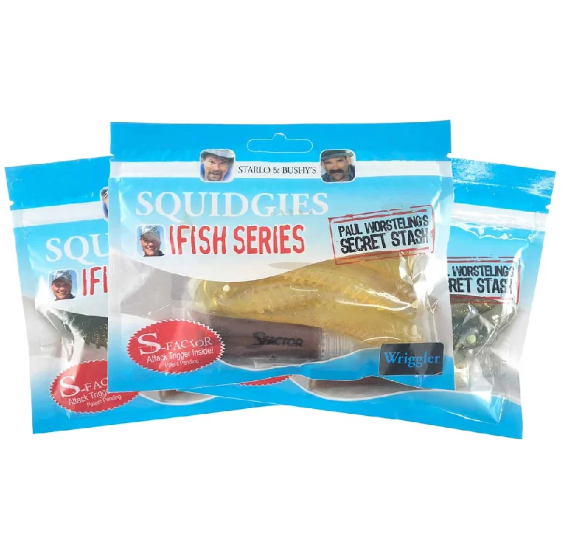 Best Fishing Lures For Aggressive Fish-Squidgies Flathead Soft Plastics Pack