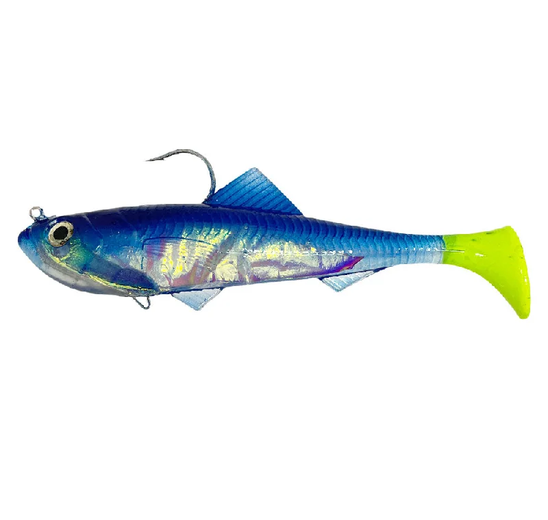 Mackerel Fishing Lures-ZMan FlashBack Paddle Tail 8" Soft Plastics