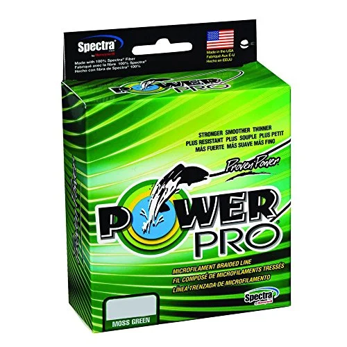 Best Fishing Line For Long Casting-PowerPro - Microfilament Braided 40lb 300yd Moss Green