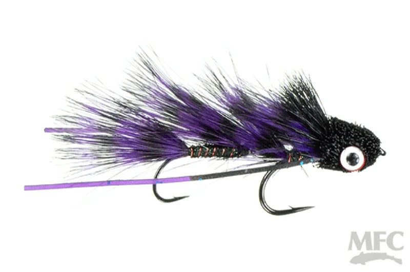 Best Fly Fishing Flies For Ocean Flats-Galloup's Barred Micro Dungeon