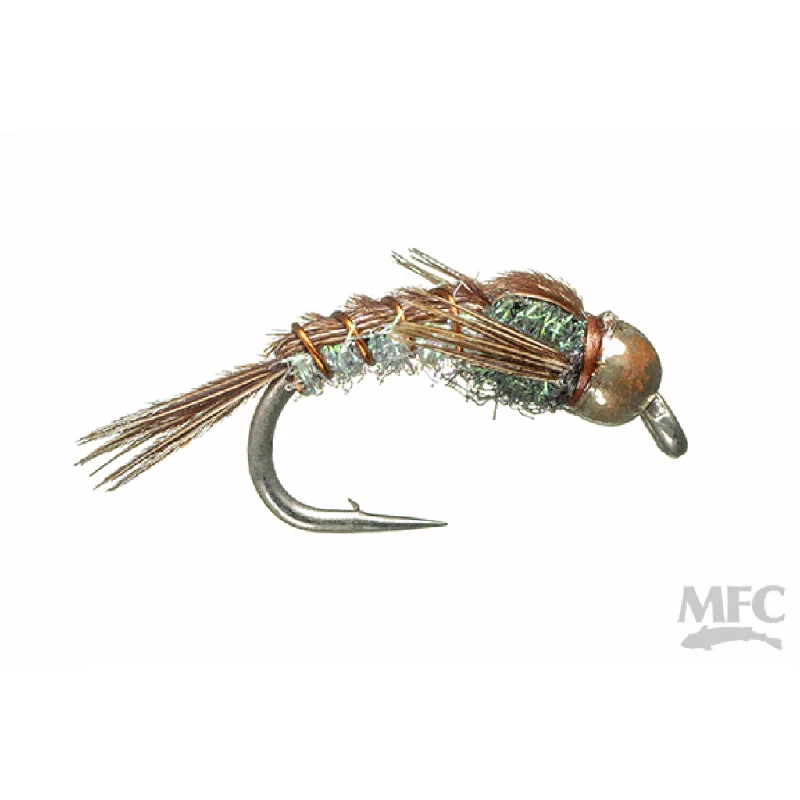 Best Fly Fishing Flies For Warm Water-Kyle's BH Curved Superflash Pheasant Tail