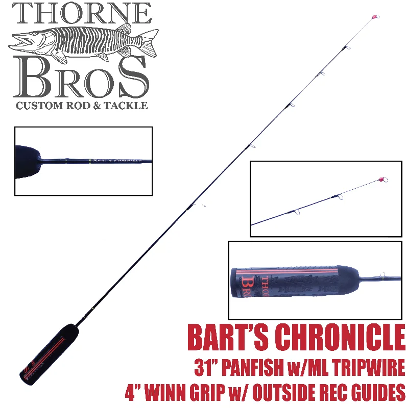 Best Fishing Rod For Beginners-Thorne Brothers Custom Ice Rod -  Crappie Chronicles "Bart"