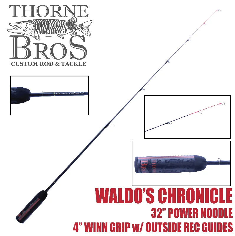 Slow Action Fishing Rod-Thorne Brothers Custom Ice Rod -  Crappie Chronicles "Waldo"