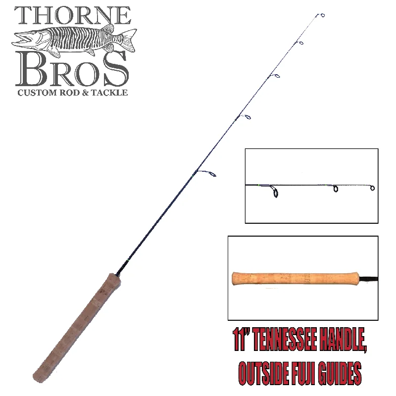 Casting Fishing Rod-Thorne Brothers Custom Ice Rod -  Professional Glass Options