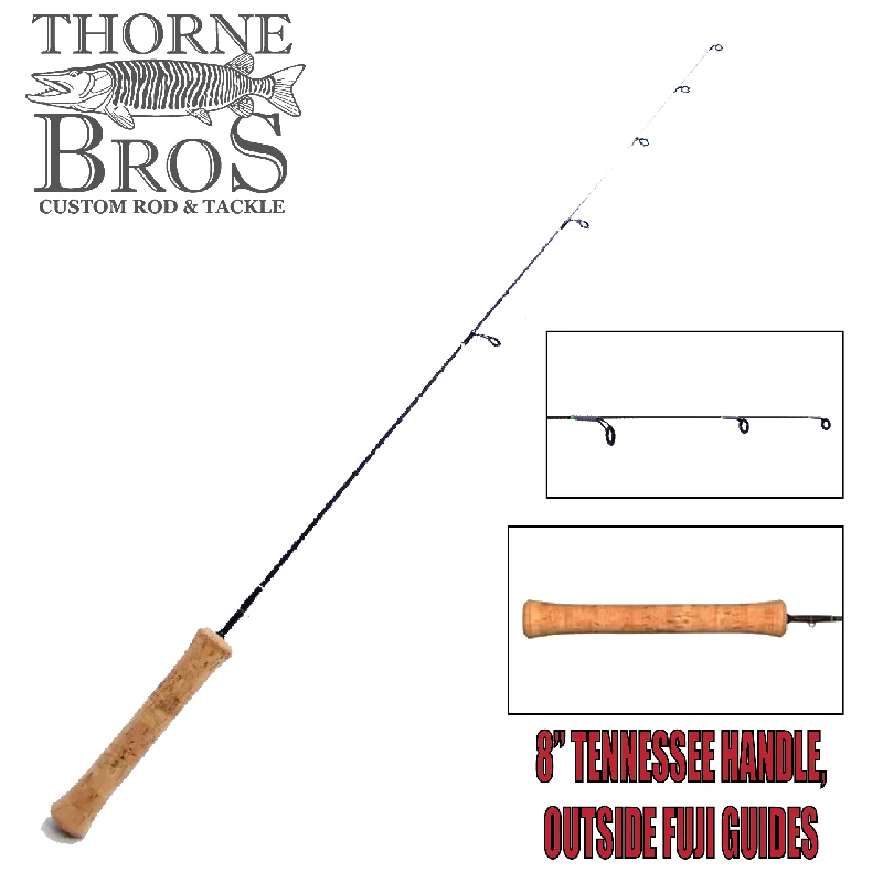 Slow Action Fishing Rod-Thorne Brothers Custom Ice Rod -  Walleye Medium Heavy Sweet Heart Options