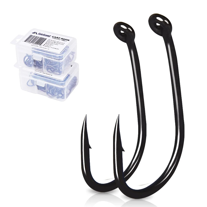 Best Fishing Hook For Saltwater-100pcs Carp Fishing TEFLON Coating Barbed Hooks TFSH-K Japan Brand Fishhook 2/4/6/8/10# w/ Hook Box