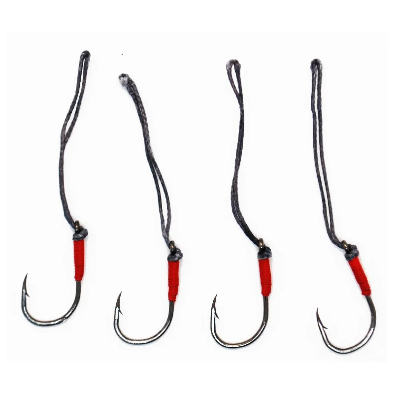 Barbed Fishing Hook-Catch Jig Head Assist Hooks with 4cm Assist Cord