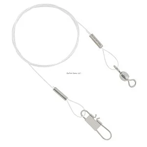 Best Fishing Hook For Boat Fishing-Danielson WLBB206 Ball Bearing Wire Leader 20 Lb Test 6" 3pk