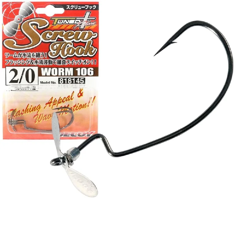 Light-Wire Fishing Hook-Decoy Worm 106 Screw Worm Hook