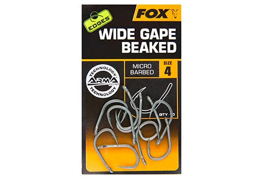 Best Fishing Hook For Bank Fishing-Fox Edges ArmaPoint Hooks Wide Gape Beaked