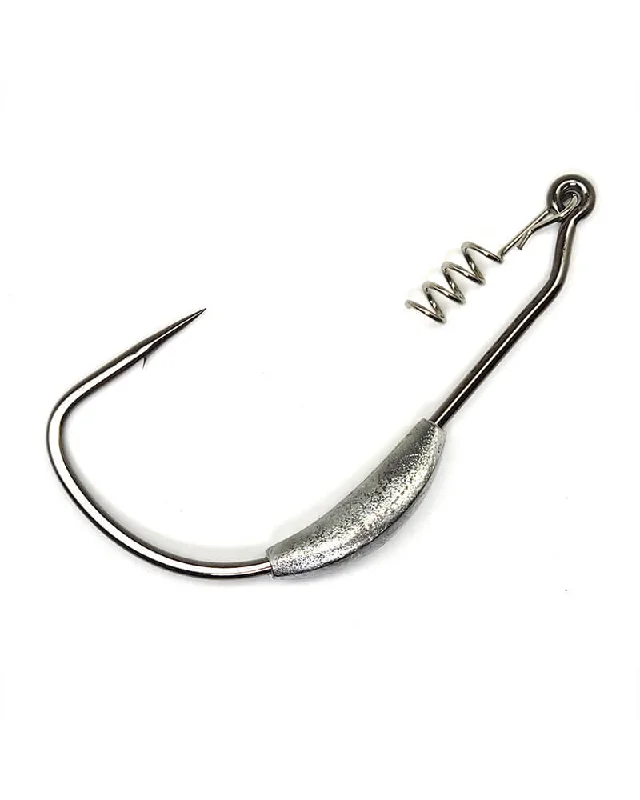 Best Fishing Hook For Swimbaits-Gamakatsu Weighted Superline Spring Lock Worm Hook