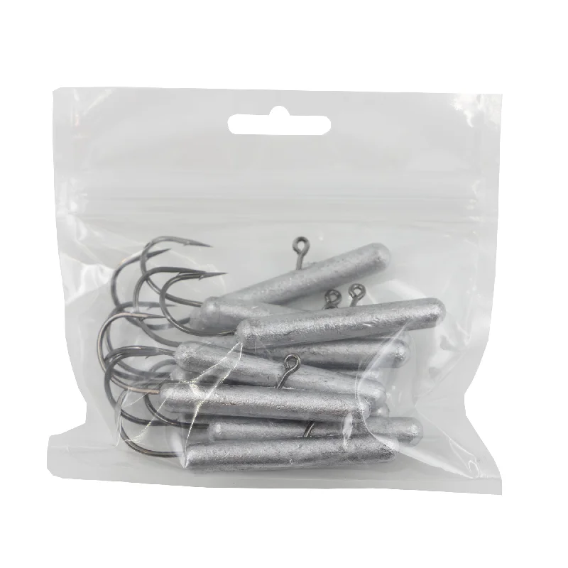 Best Fishing Hook For Gentle Bites-Mack Tube Jig Head - 10 Pack