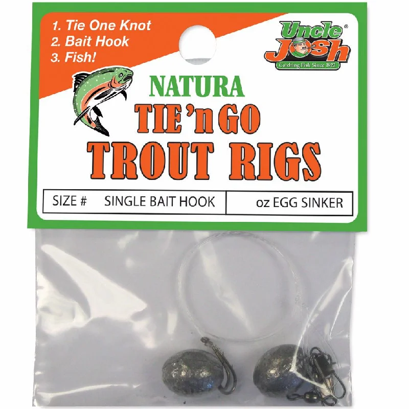 Double Fishing Hook-Uncle Josh Natura Tie 'N Go Trout Rigs