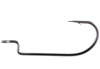 Heavy-Duty Fishing Hook-Owner Offset Worm Wide Gap Hook (Bulk Pack)