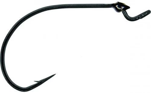 Best Fishing Hook For Slow Hook Set-Mustad UltraPoint Grip-Pin Big Bite Soft Plastics Hook 2X Long  Black Nickel