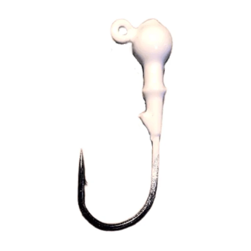 Best Fishing Hook For Bass-WHITE JIGHEAD HOOK<br>5-Pack