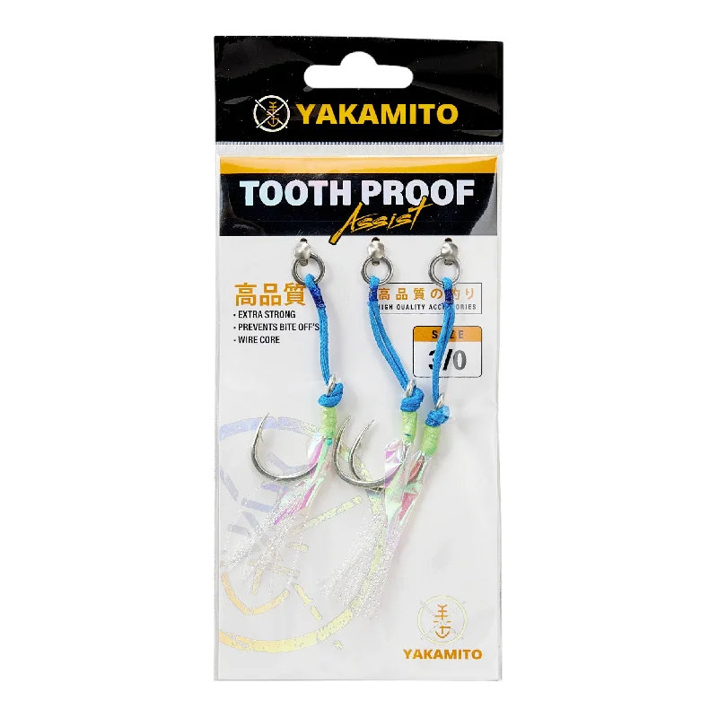 Texas Rig Fishing Hook-Yakamito Tooth Proof Assist Hooks 3/0