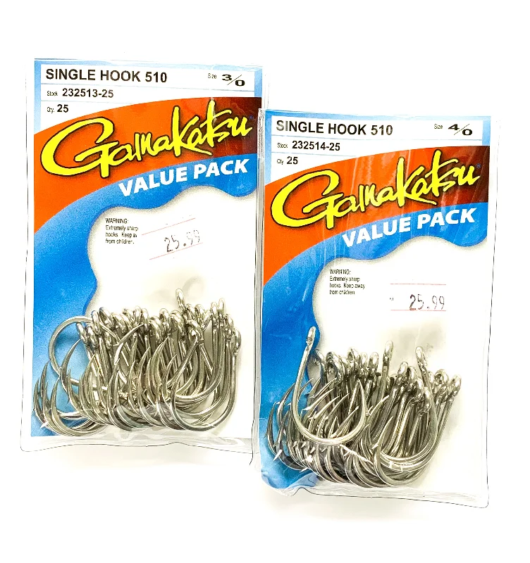 Drop Shot Fishing Hook-25 Pack Gamakatsu 510 Hooks