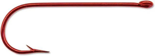 Ned Rig Fishing Hook-MUSTAD - BLOOD HOOKS 3260 - RED