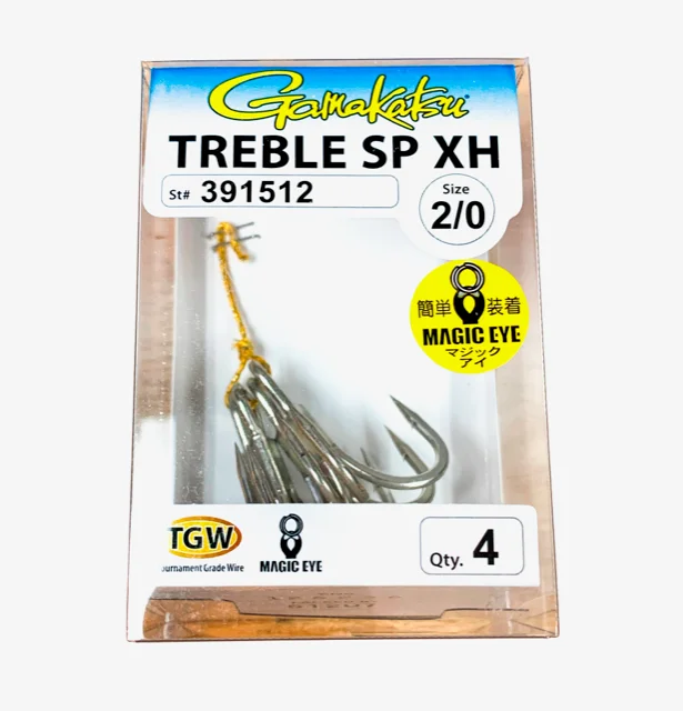 Wacky Fishing Hook-Gamakatsu Treble Hooks SP XH