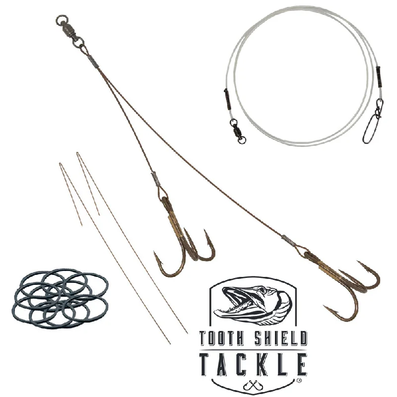 Best Fishing Hook For Aggressive Strikes-Musky Quick Strike Sucker Rig Bronze Hooks (175 lb.)