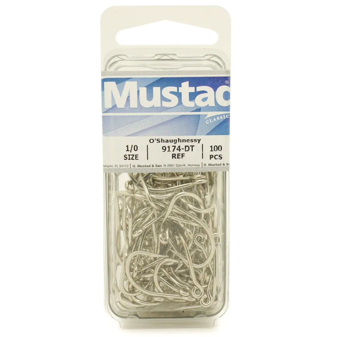 Best Fishing Hook For Clear Water-Mustad O'Shaughnessy Hooks 100 Pack