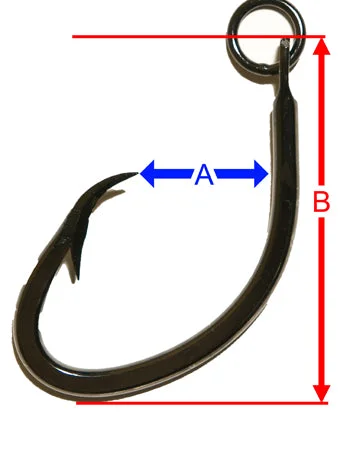 Double Fishing Hook-QuickRig Charlie Brown Circle Hooks w/ Welded Ring