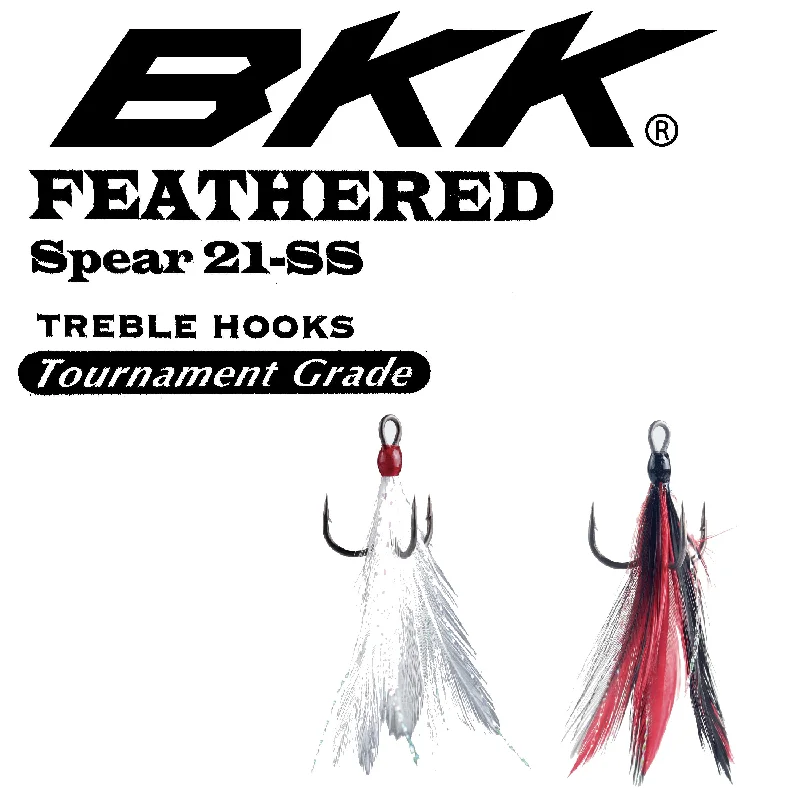 Best Fishing Hook For Deep Sea Fishing-BKK Feathered Spear 22-SS Treble Hook