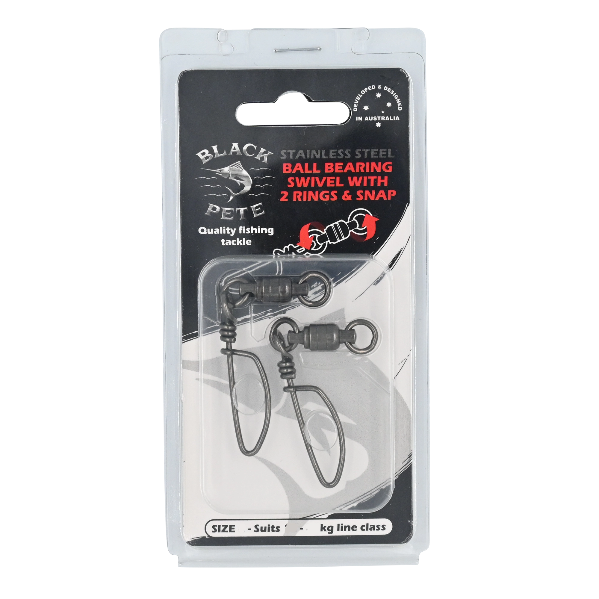 Best Bearing Swivels For Snook-Black Pete Ball Bearing Snap Swivel