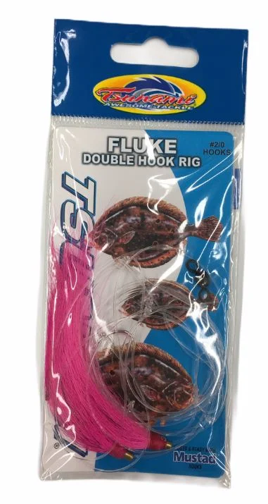 Best Fishing Hook For Tuna-Fluke Double Hook Rig - (#2/0 Hooks)