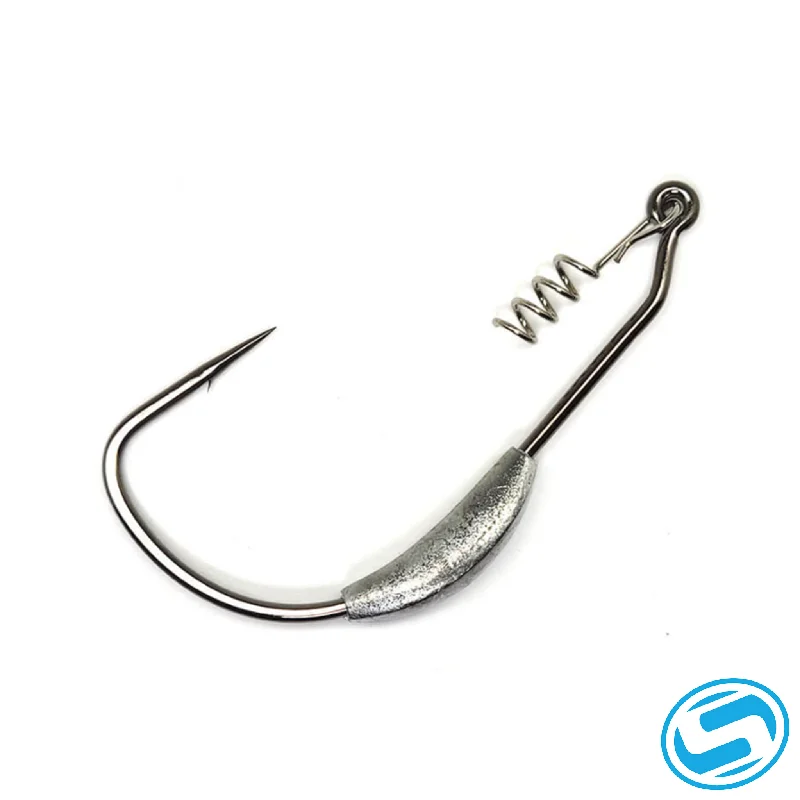 Barbed Fishing Hook-Gamakatsu Weighted Superline Spring Lock Hook