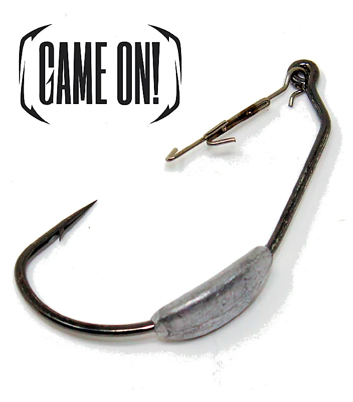 Best Fishing Hook For Bank Fishing-Game On Grappler Weighted Swimbait Hooks