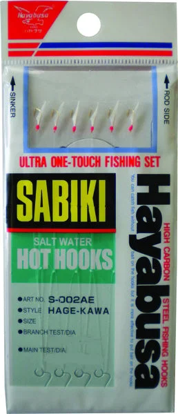 Octopus Fishing Hook-Hayabusa Salt Water Hot Hooks S002AE Sabiki Rig #6