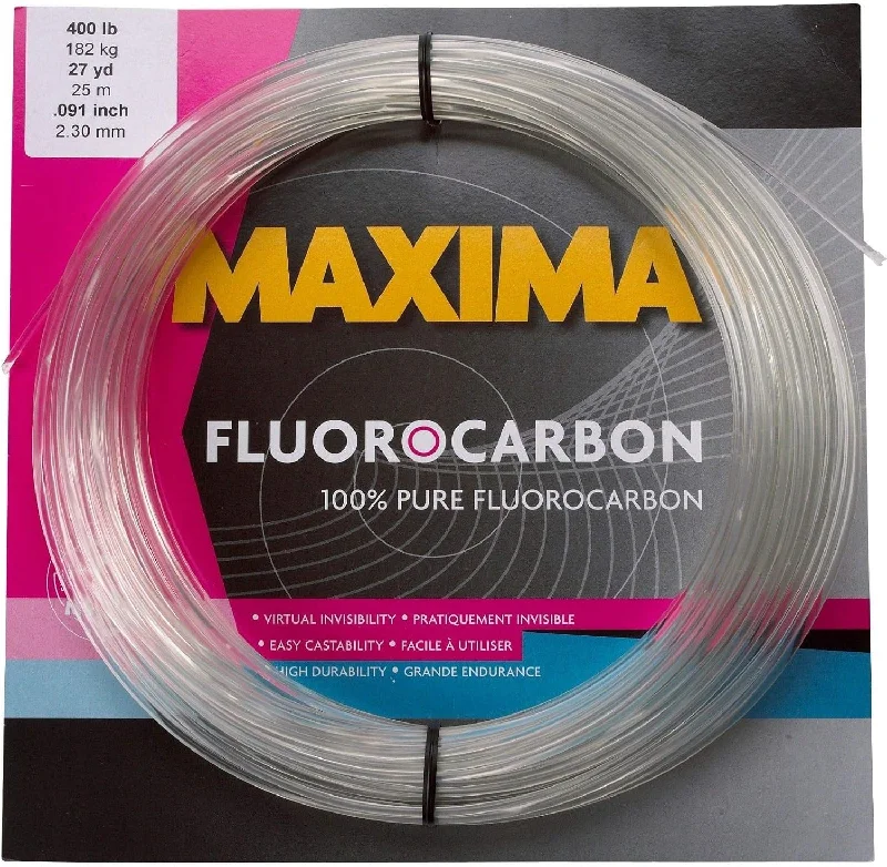 Fishing Line With High Sensitivity-Maxima Fishing Line Fluorocarbon Leader Coils, Clear