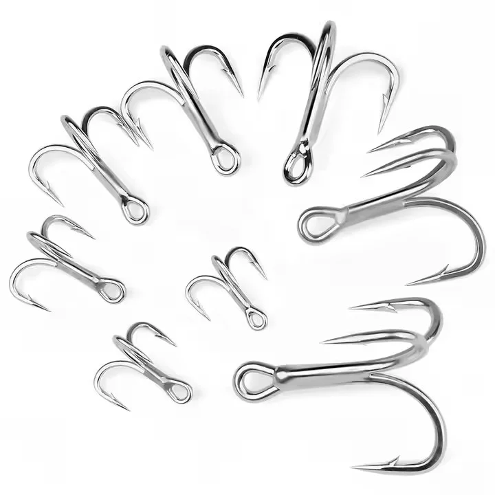 Stainless Steel Fishing Hook-RD Customs ST66 Treble Hook