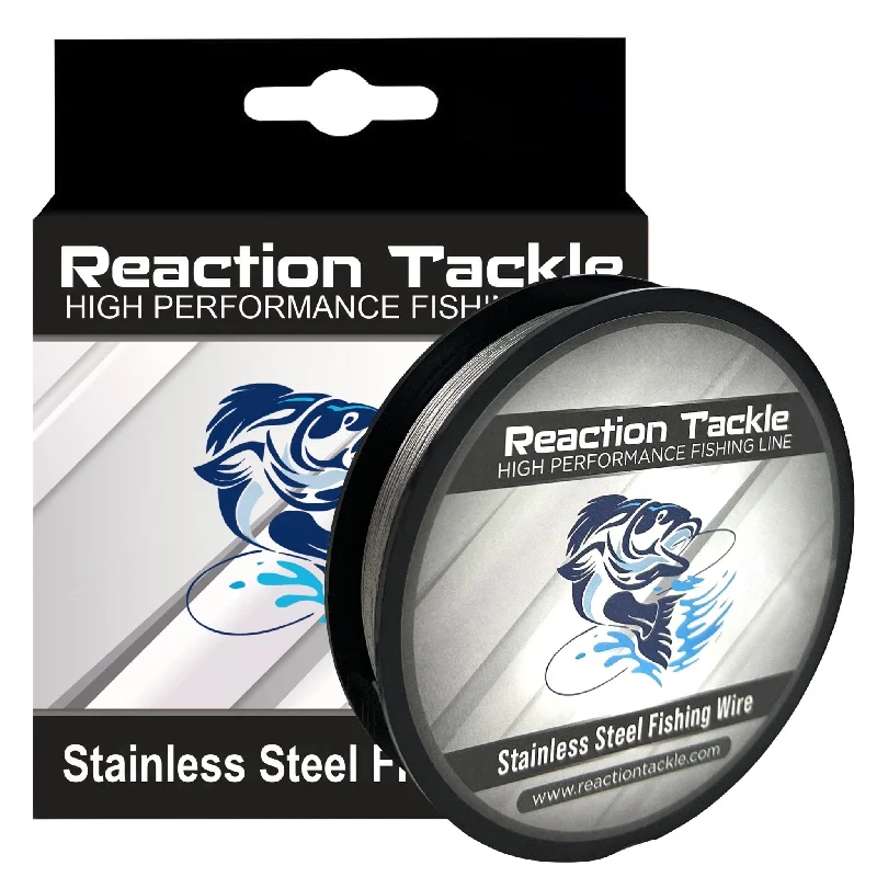 Fishing Line For Walleye-Reaction Tackle Stainless Steel Trolling Line 30LB