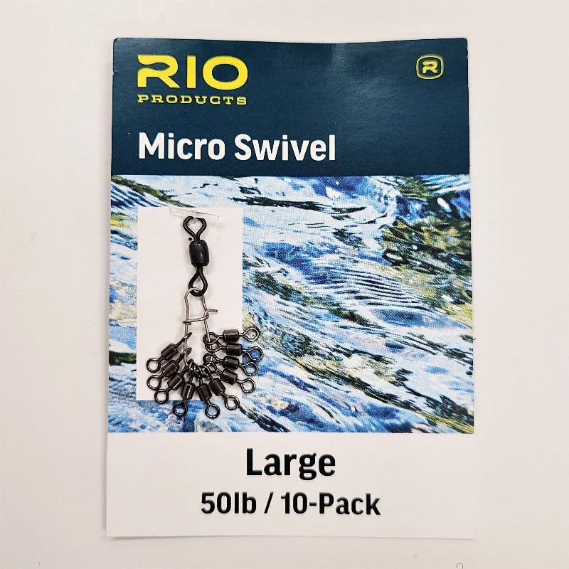 Best Bearing Swivels For Muskie Fishing-Rio`s Micro Swivel - Large (10-Pack)