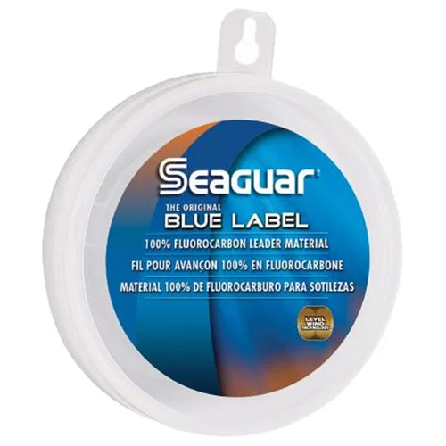 Fishing Line For Striped Bass-Seaguar Blue Label 100% Flourocarbon Fishing Line (Dsf) 12Lbs 25Yds Break Strength/Length - 12Fc25