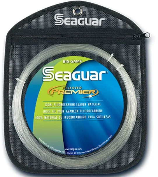 Fishing Line That Glows In The Dark-Seaguar Fluoro Premier 100% Fluorocarbon Big Game Leader Coils