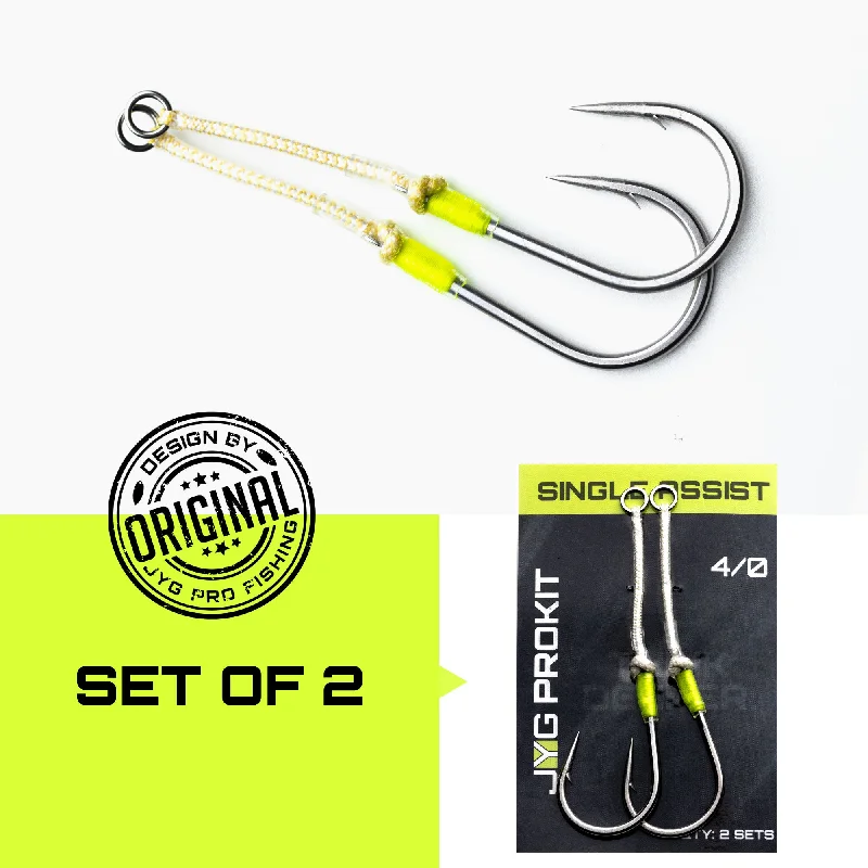 Offset Fishing Hook-SINGLE ASSIST HOOKS - KEVLAR