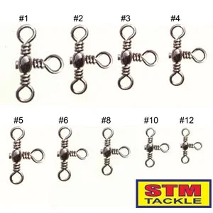 Bearing Swivels For Muddy Water-STM Tackle Crossline Swivel Size 1