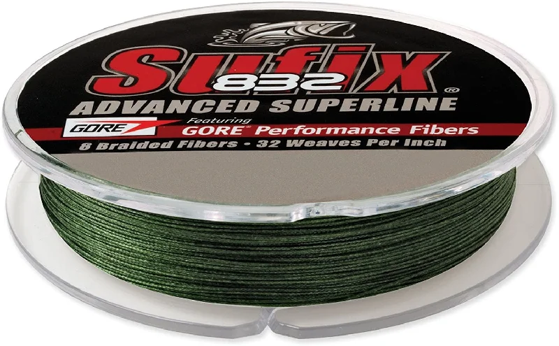 Fishing Line For Drum Fish-Sufix 832 Superline Braid (Low-Vis Green) - 150 Yards