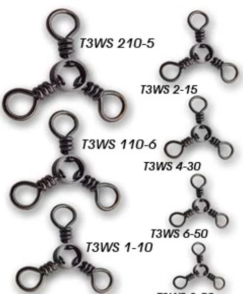 Bearing Swivels For Finesse Fishing-Three Way Swivel - 1