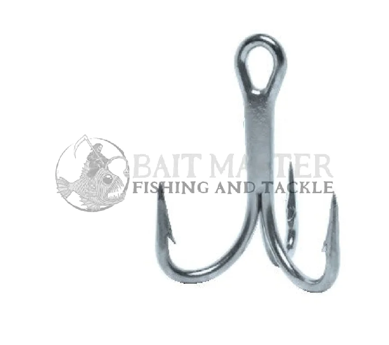 Best Fishing Hook For Lake Fishing-VMC O'Shaugnessy Treble 9626 Permasteel Saltwater Barra Hook 10 pack